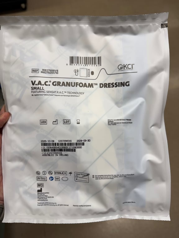 M8275051 - 3M V.A.C. Granufoam Dressing Kit, M8275051, Small