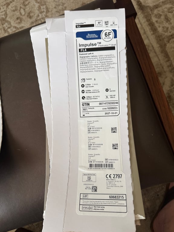 H74916599220 - Angiographic Catheter