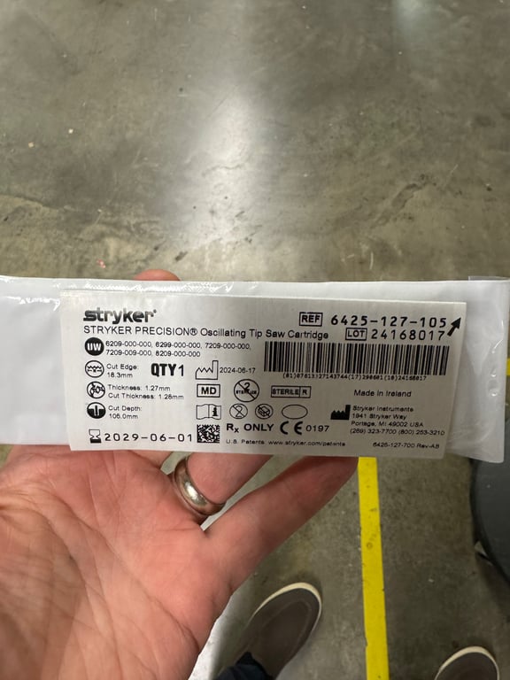 6425-127-105 - Oscillating Tip Saw Cartridge