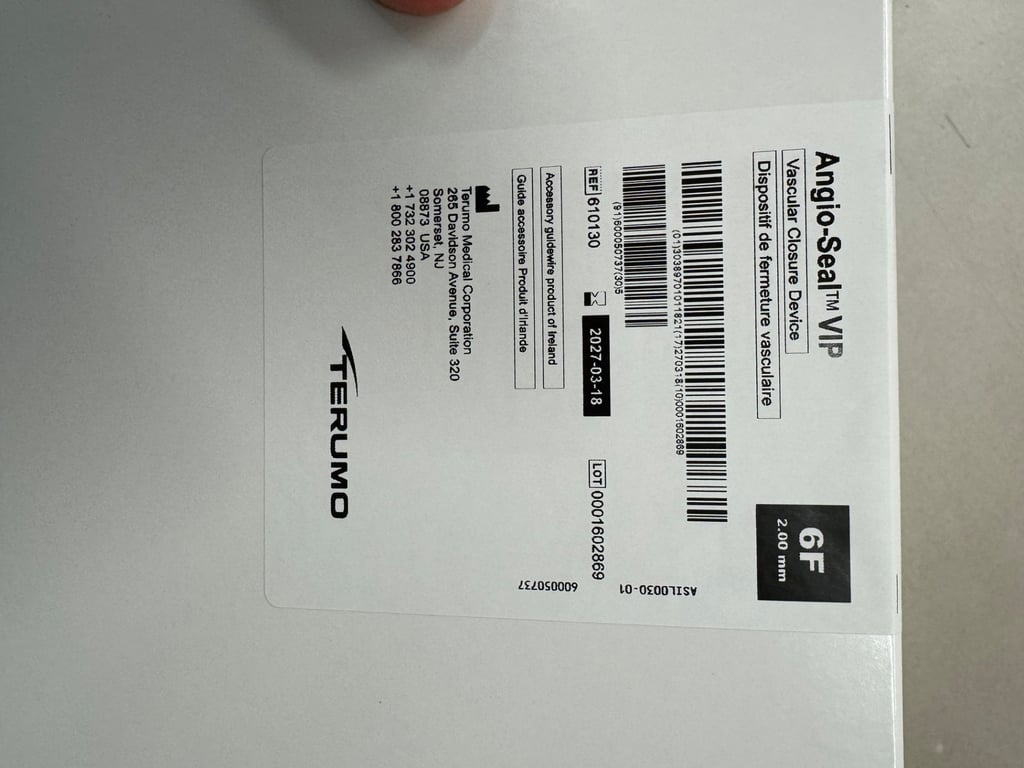 610130 - ANGIO-SEAL VIP Vascular Closure Device