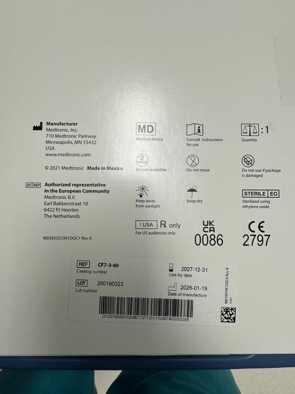 CF7-3-60 - CATHETER CF7-3-60 CLOSURE FAST V05