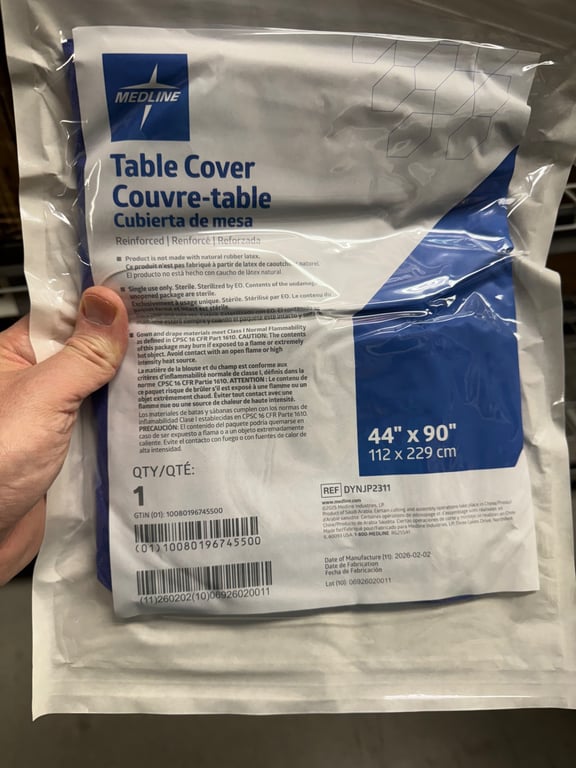 DYNJP2311 - COVER,TABLE,44X90,STERILE